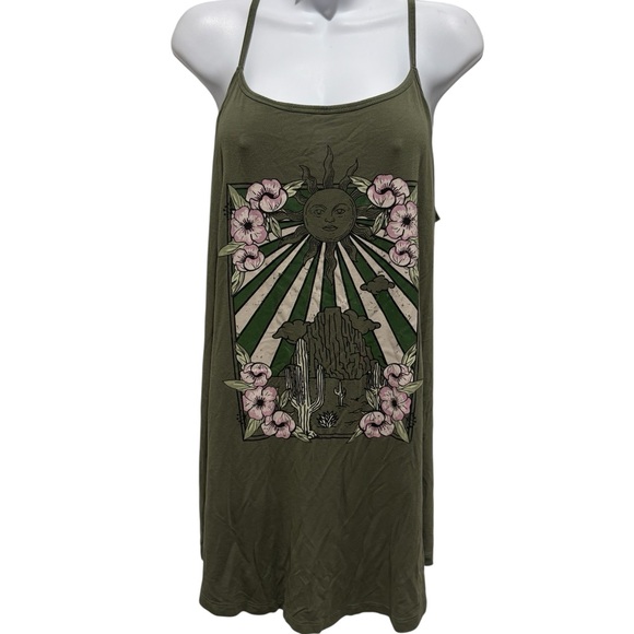 TORRID Soft Cami Mini Sleep Gown Desert Sky Olivine Size 0/L - Picture 2 of 13